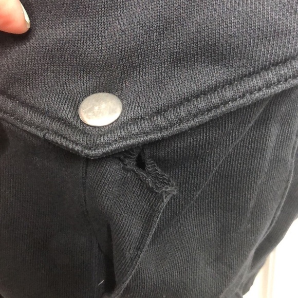 Vintage Sak’s Fifth Avenue Real Clothes Black Long Sleeve Zip Up M Hole - Picture 3 of 7